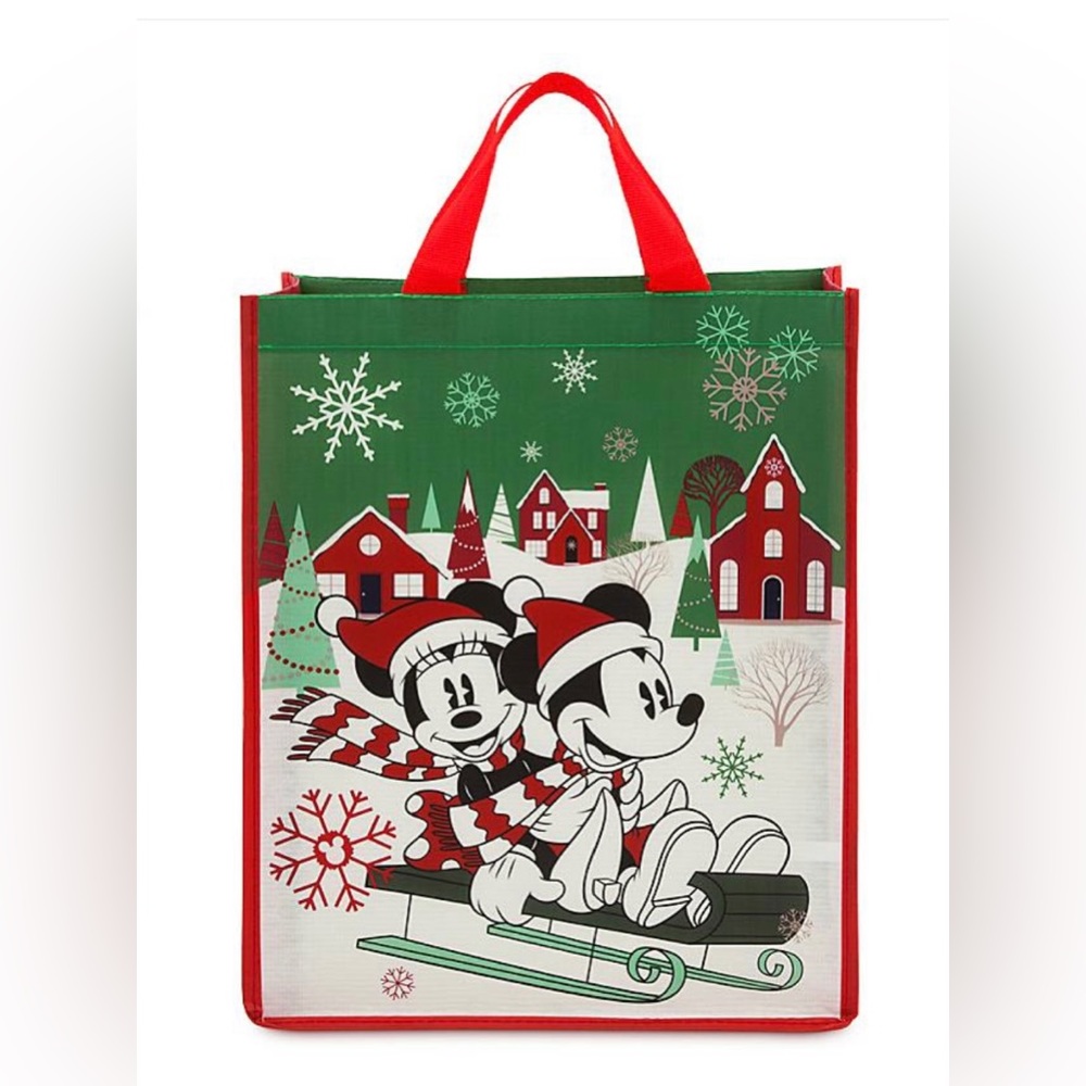 Disney Store Mickey and Minnie Reusable Holiday Tote - Picture 2 of 7